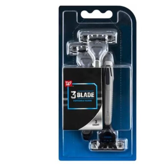 Walgreens Brand 3 Blade Disposable Razors, 3 Count - Picture 1 of 2